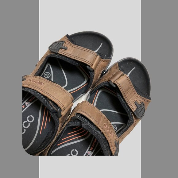 NEW! Men's Nubuck Outdoor Sandal ECCO Offroad Receptor Technology Sz EU 40 - Picture 5 of 8